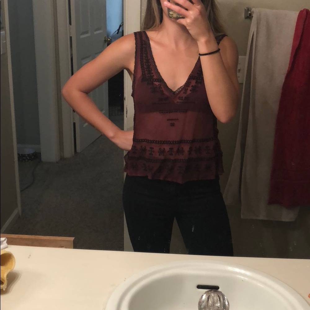 Urban Outfitters Sheer tip